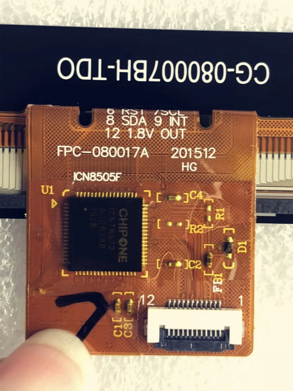 Черный P/N FPC 080017A/FPC 101050A емкостный сенсорный экран панель Ремонт Запасные части
