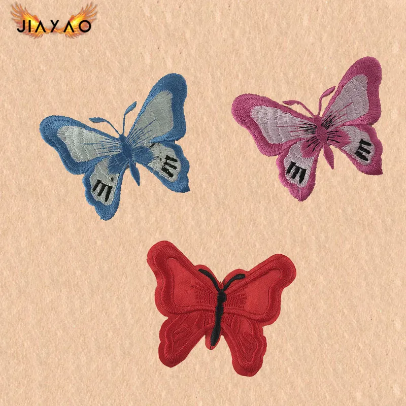 Креативный мультяшный вышитый патч Бабочка шитье швейная одежда аксессуары