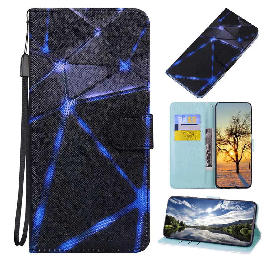 case for samsung galaxy a52s a02 a02s a03s a12 a22 a32 a72 m52 a51 a71 card holder wallet cute animal book leather painted cover free global shipping