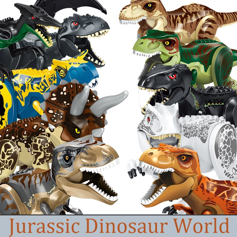 Конструктор большой динозавр Юрского периода игрушки для парка совместимые с