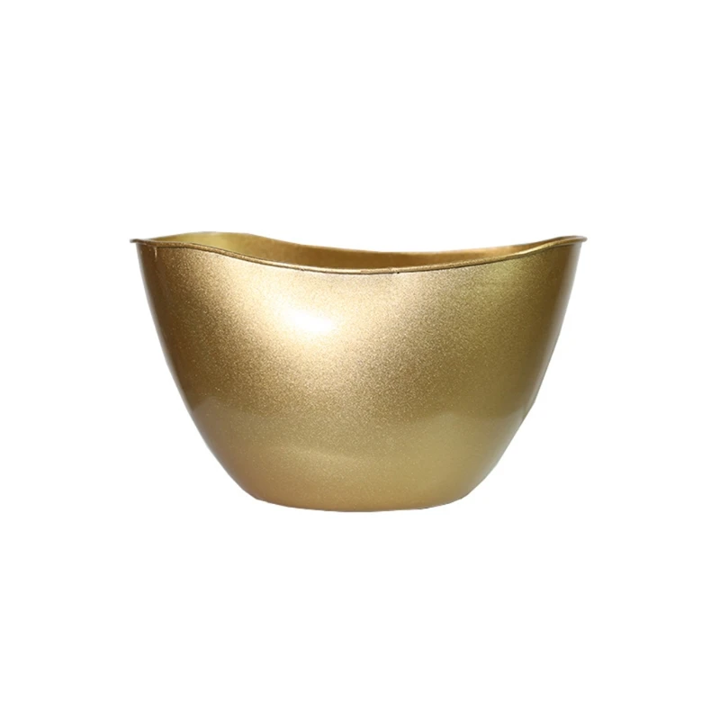 

Gold Metal Flower Pot Planter Vase Succulent Plant Container Ornament Home Decoration Indoor Outdoor