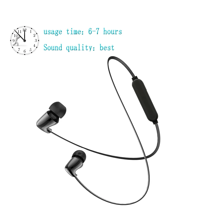 CBAOOO TC керамические спортивные Bluetooth наушники беспроводные наушники стерео водонепроницаемые Hi-Fi стерео бас Музыка гарнитура с микрофоном - Цвет: Use time 7h