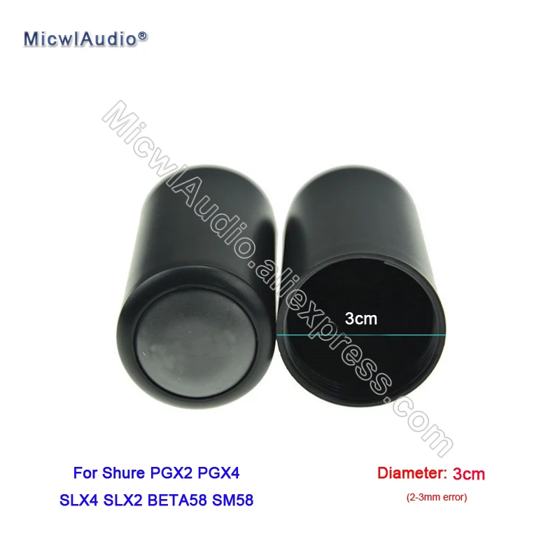 Черная крышка микрофона винтовая для Shure PGX2 PGX4 SLX4 SLX2 BETA58 SM58 беспроводная Замена SLX