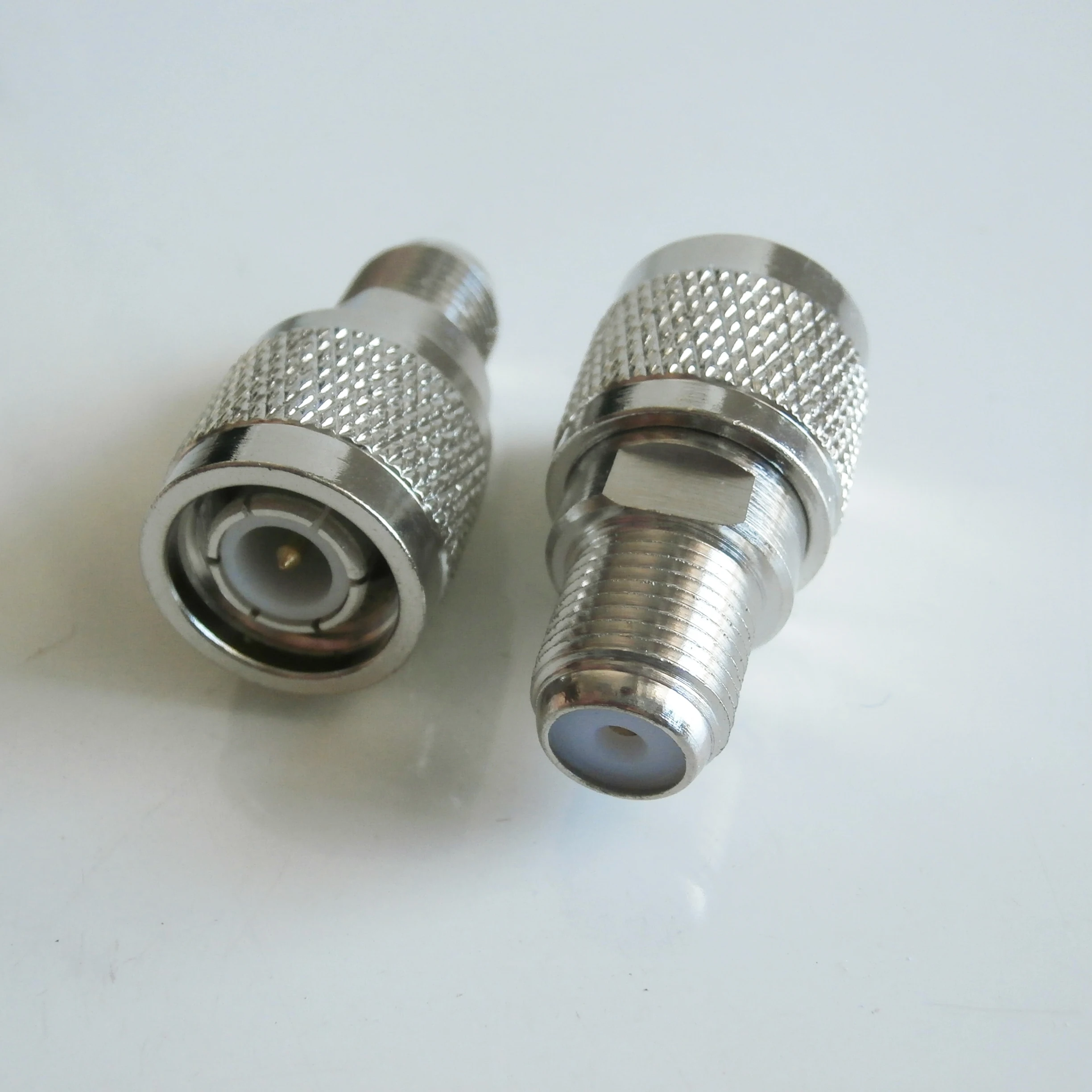 

F To TNC Cable Connector Socket F Female to TNC Male Plug F - TNC Nickel Plated Brass Straight Coaxial RF Adapters