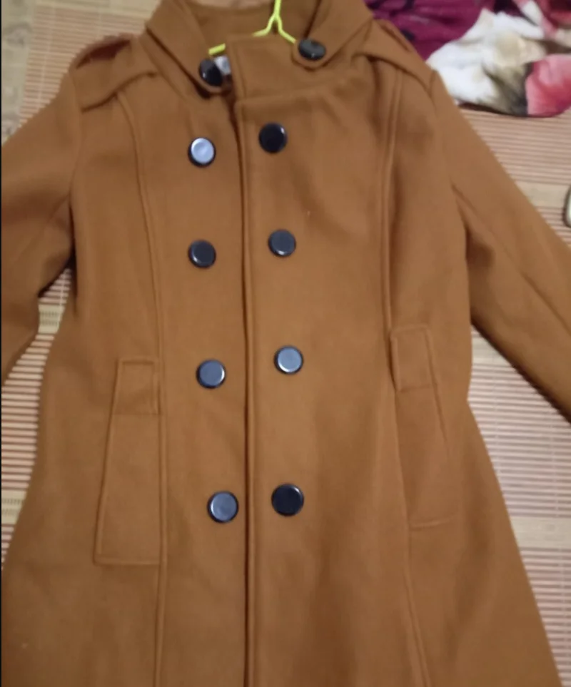 2020 новый осенне зимний модный Женский Тренч со стоячим воротником средней длины