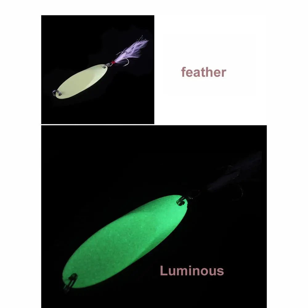 1 шт./лот металлическая блесна приманка в виде ложки 7 г жесткие приманки