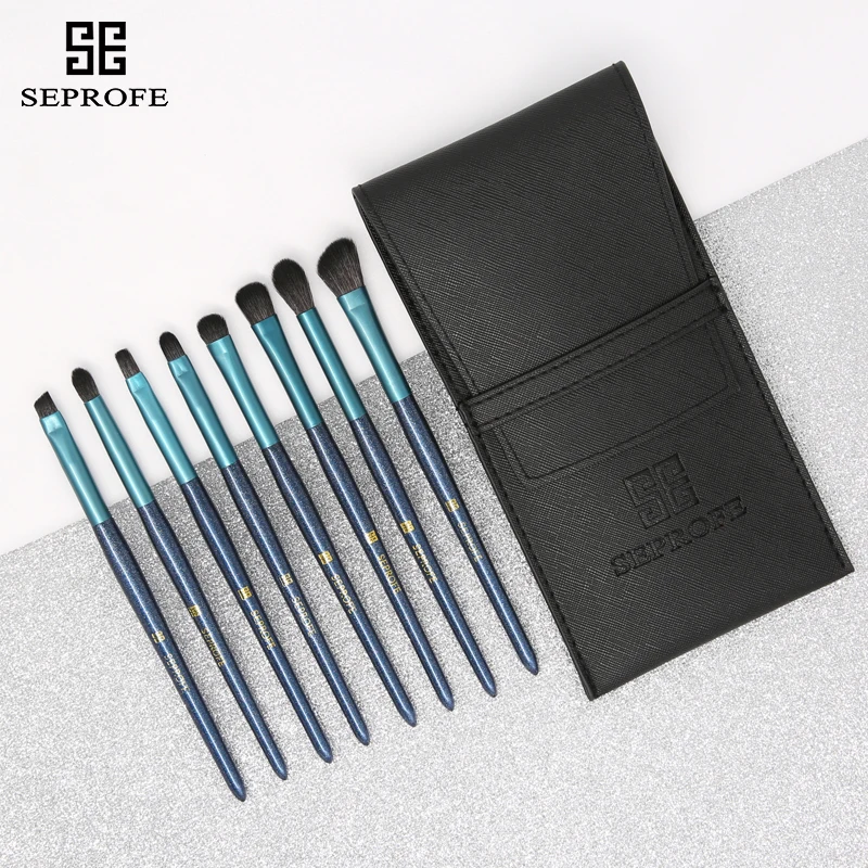 2019 Новый 8 шт. тени век макияжная кисть Набор для начинающих Портативный глаз