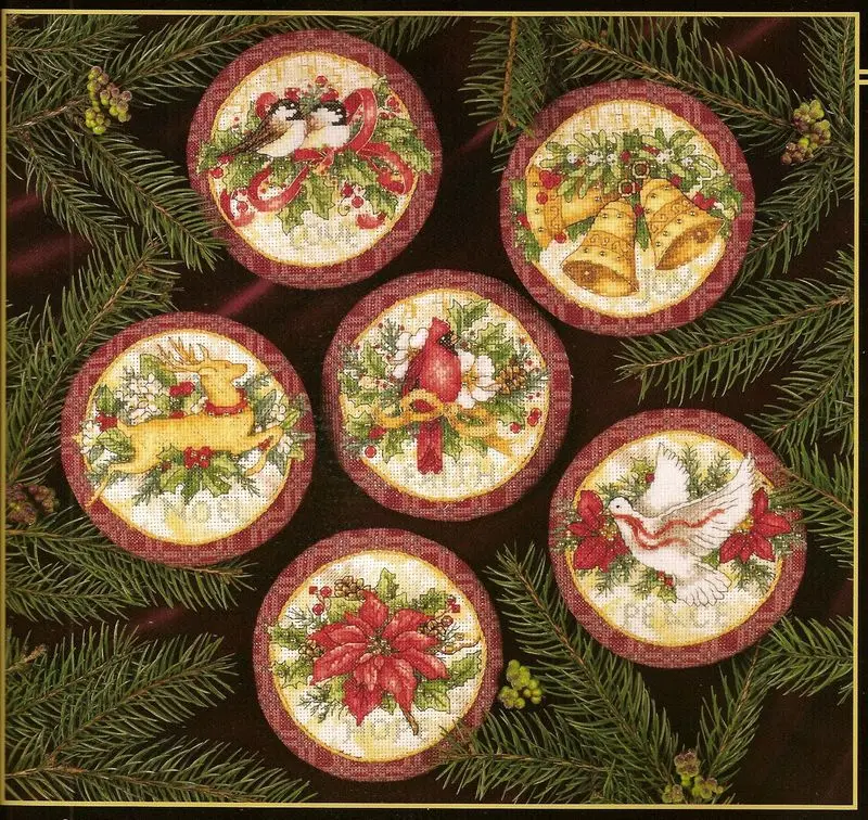 

Top Quality Lovely Hot Sell Counted Cross Stitch Kit Old World Holiday Ornaments Ornament dim 08813