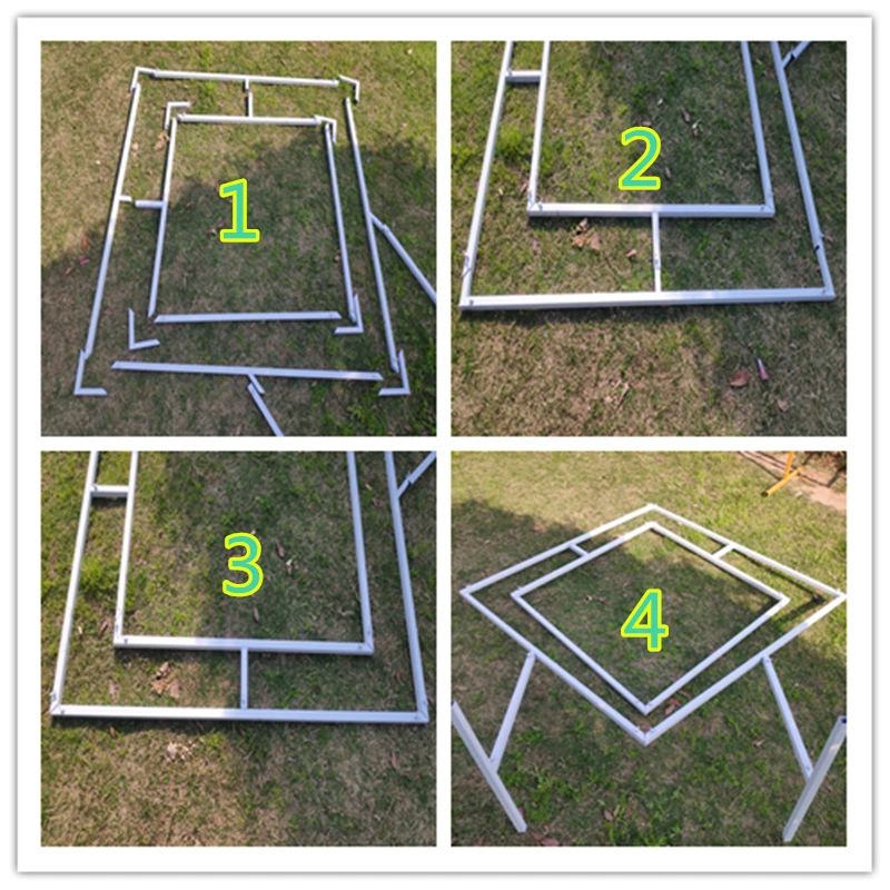 Arco de boda de hierro forjado, arco cuadrado, estante Cuadrilateral, forma geom&eacute;trica, fondo de escenario de boda, suministros de fiesta-5