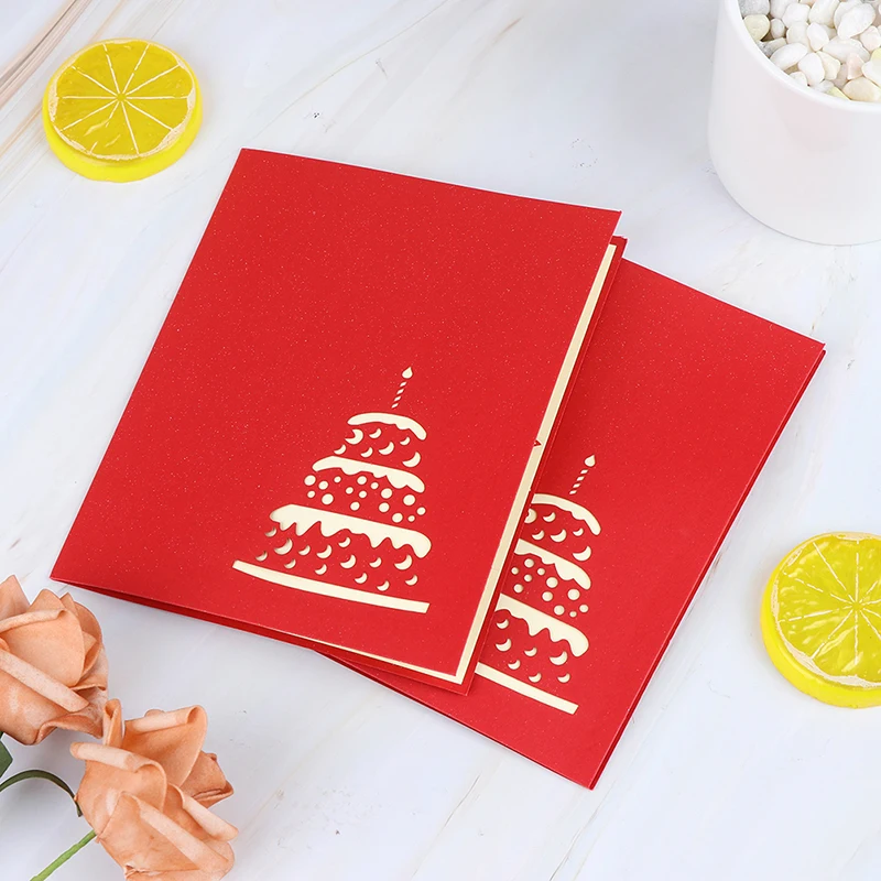 Открытка на день рождения поздравительные открытки пустые бумажные 3D ручной