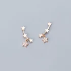 MloveAcc модные изысканные штабелируемые серьги-гвоздики звёзды для женщин, серьги для альпинизма, ювелирные изделия, подарок на день Святого Валентина