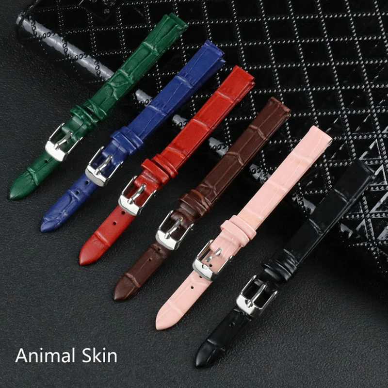 Ремешки для наручных часов из натуральной коровьей кожи браслет с пряжкой