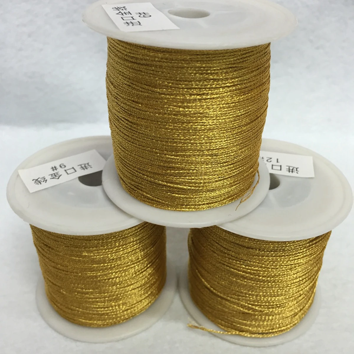 Металлический Золотой нейлоновый шпагат с одной катушкой нитки ювелирные