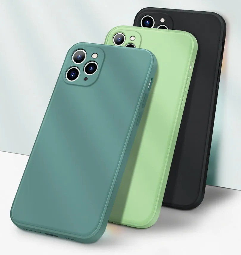 

Жидкий силиконовый чехол для телефона iPhone 13, 12 Pro, 11 Pro Max, XS, XR, Мягкий защитный чехол для объектива камеры для iPhone SE 2020, 8, 7 Plus, 6, 6s