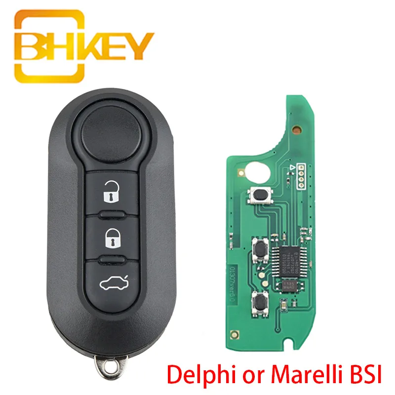 Delphi or Marelli BSI Автомобильный Дистанционный ключ для Fiat 500L MPV Citroen Jumper Peugeot Boxer 3 кнопки