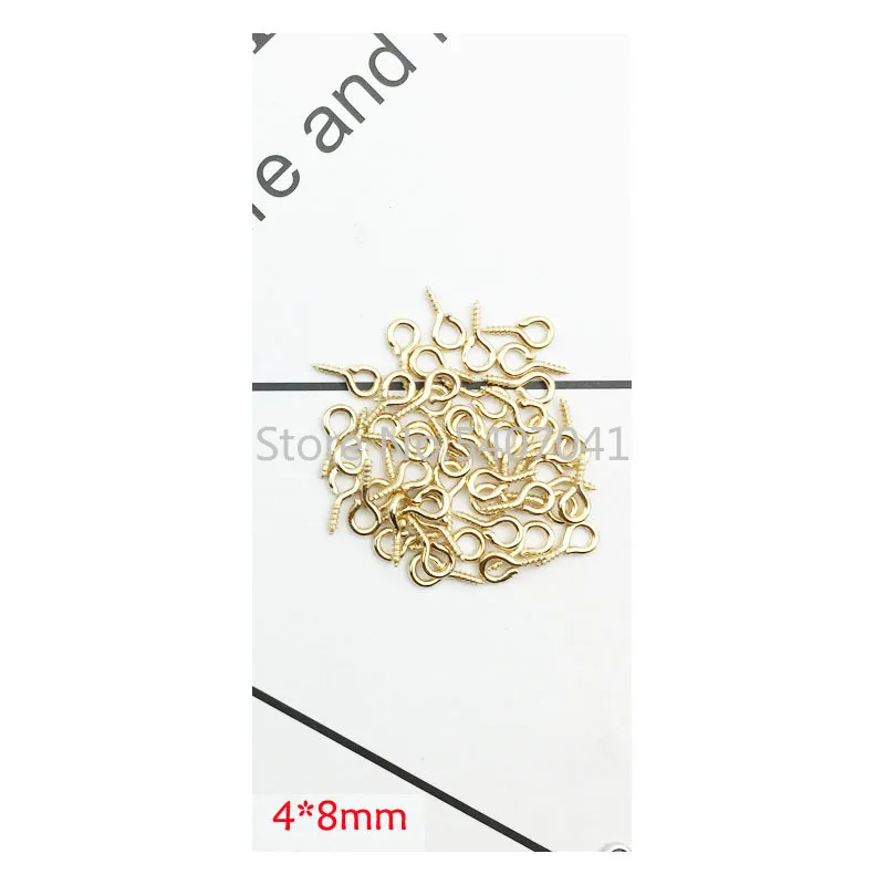 100 шт./лот золотистые/Серебристые гвозди ювелирные аксессуары модный сплав