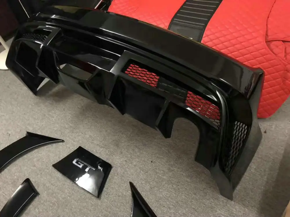 Автомобильный задний бампер ABS GTT style диффузор для губ/боковых крыльев/GT накладка