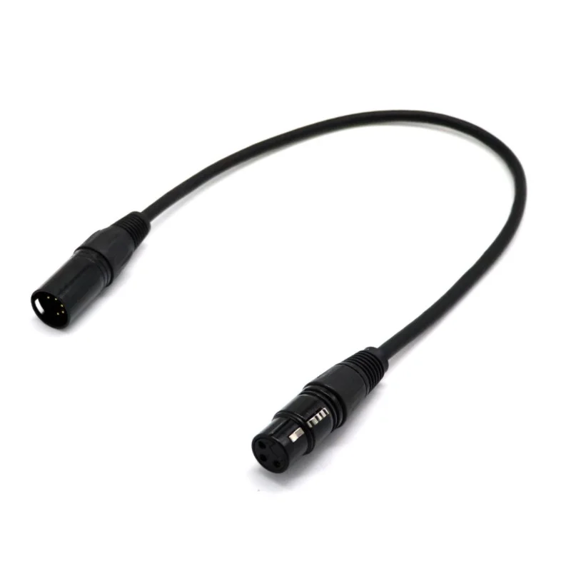 XLR Сделано в Китае 5Pin мужчина к 3Pin Женский и 3Pin Мужской до 5 Pin Женский fguitar аудио кабель 0,5 м провод для микрофона Canon мужского и женского пола