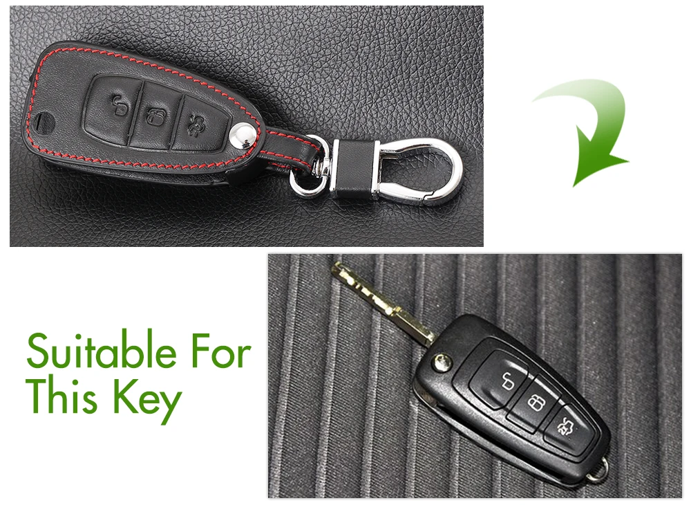 Новинка модный кожаный чехол для автомобильного ключа с откидной крышкой