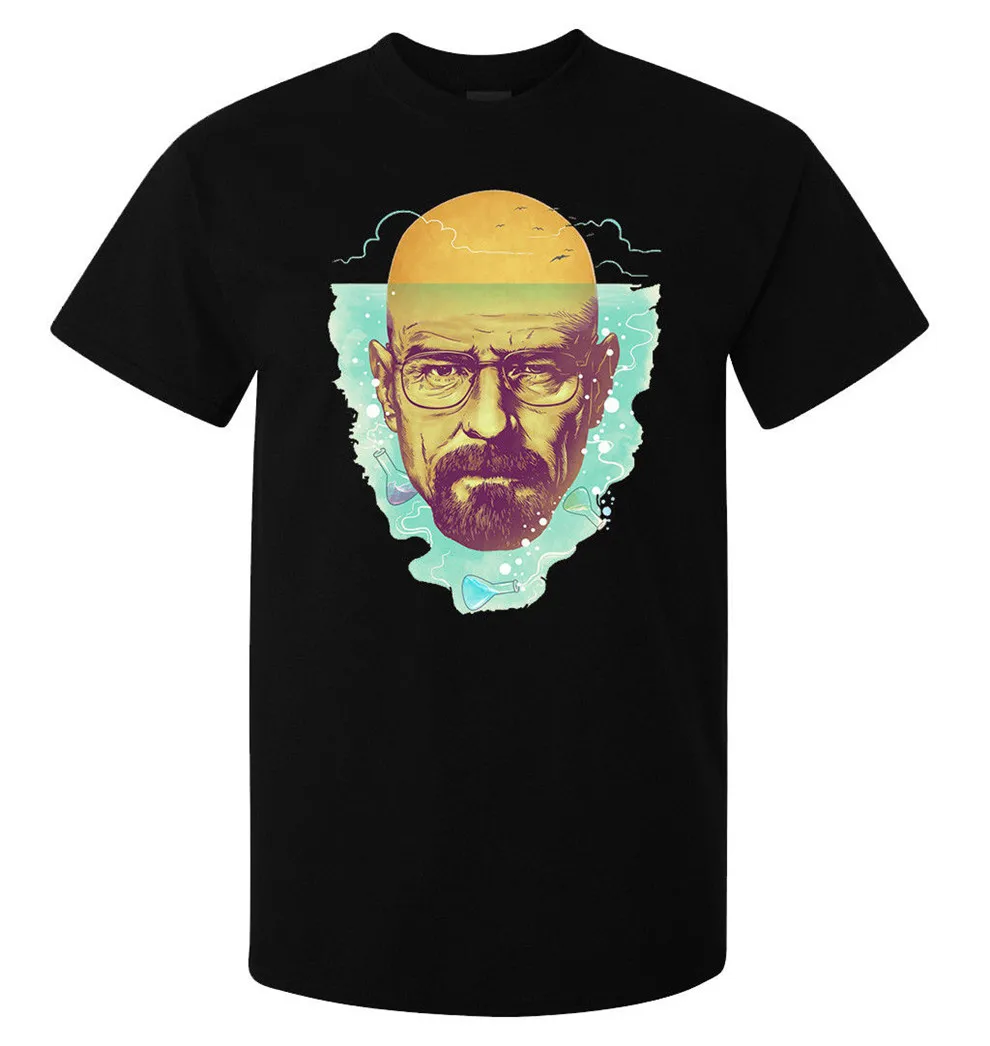 Breaking Bad Heisenberg Head Styled Art Men'S (Woman'S Available) футболка черная на заказ графическая |