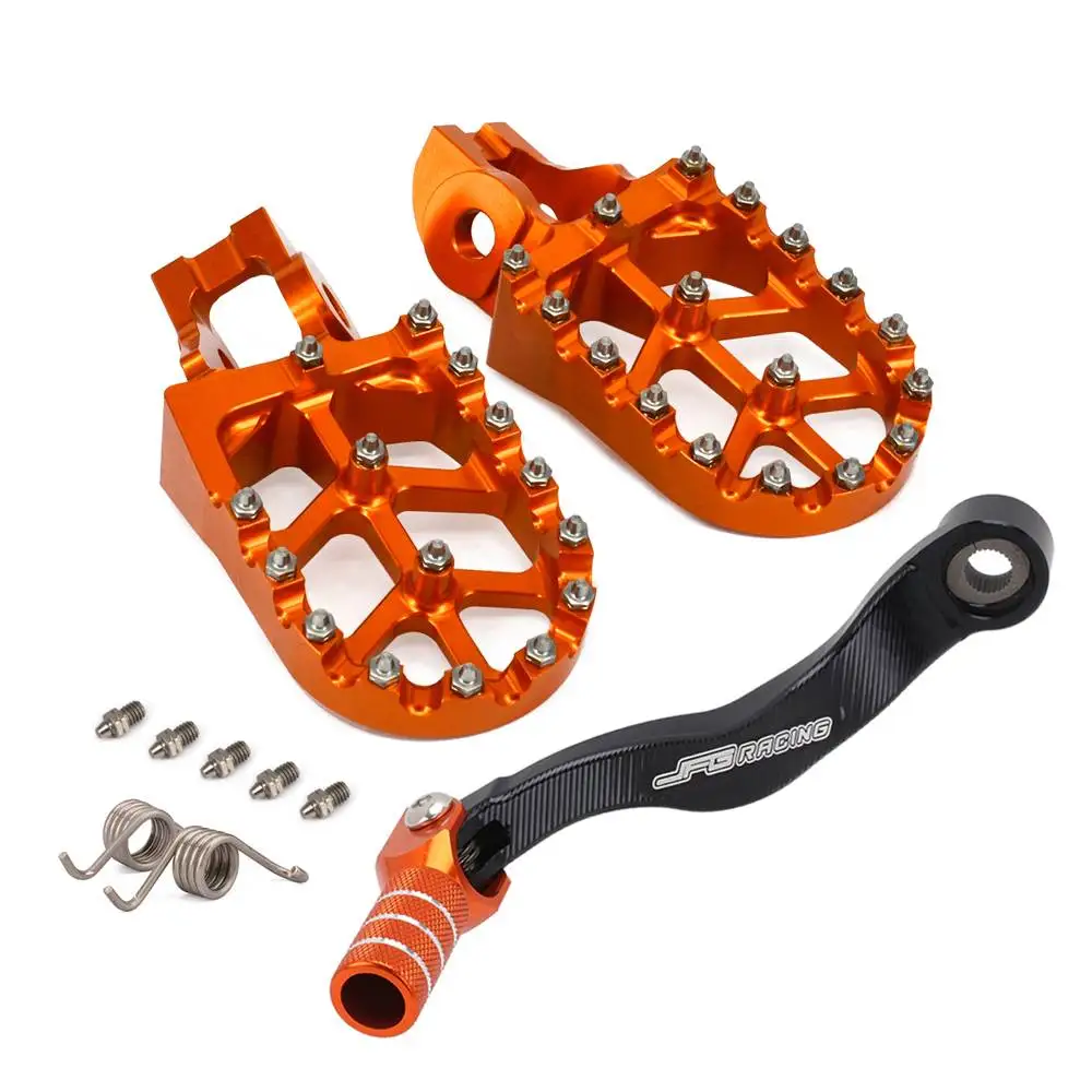 

Motorcycle CNC Gear Shift Lever Footpeg Footrest Pedal Kits For KTM SX SXF XCF EXCF 125 150 450 500