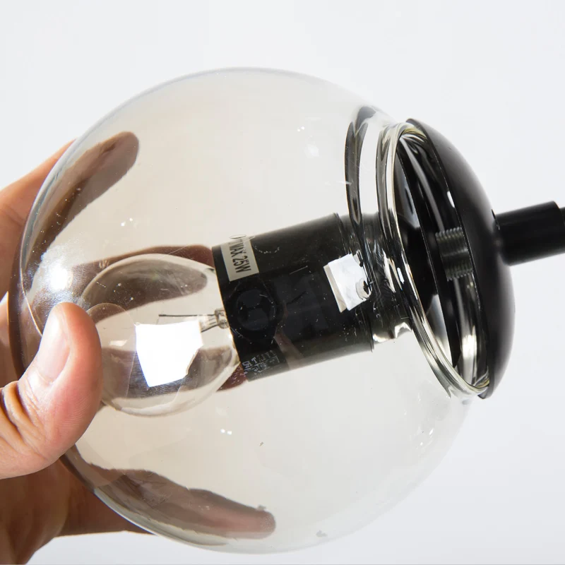 Современный подвесной светильник в скандинавском стиле из черного магического