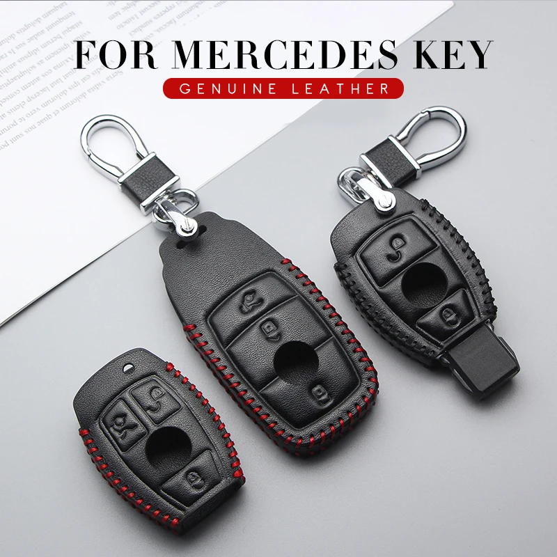 Высококачественный кожаный ключ Уолтер для Mercedes Benz аксессуары W204 W203 W205 W210 W211
