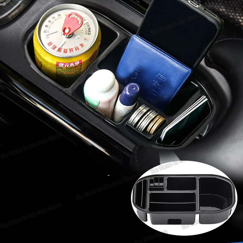 lsrtw2017 abs car center control cup storage box for honda hrv 2015 2016 2017 2018 2019 2020 2021 accessories vezel hr-v | Автомобили и