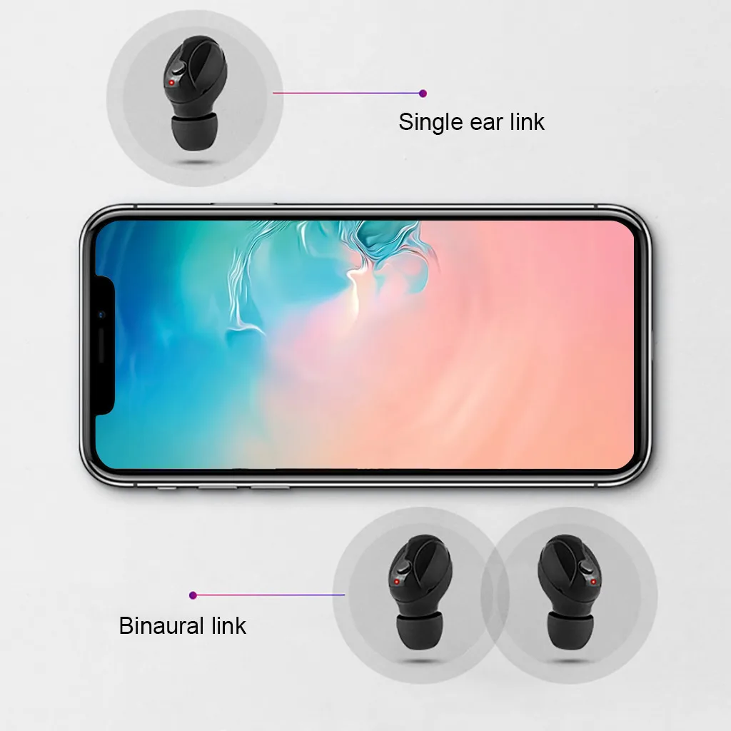Горячие Bluetooth 5 Наушники Близнецы Беспроводная гарнитура стерео спортивные