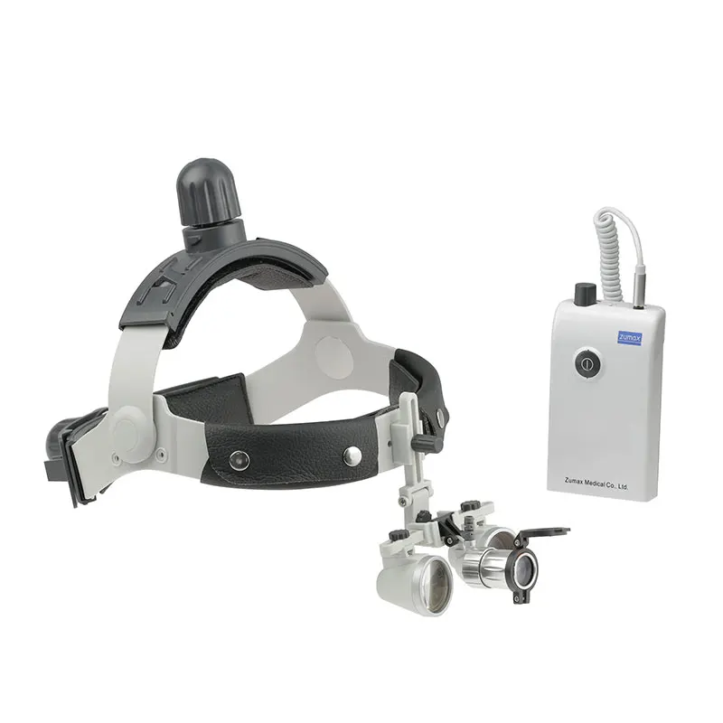 Зубное хирургическое увеличительное стекло с налобным фонарем SLH3542 HL8300 |