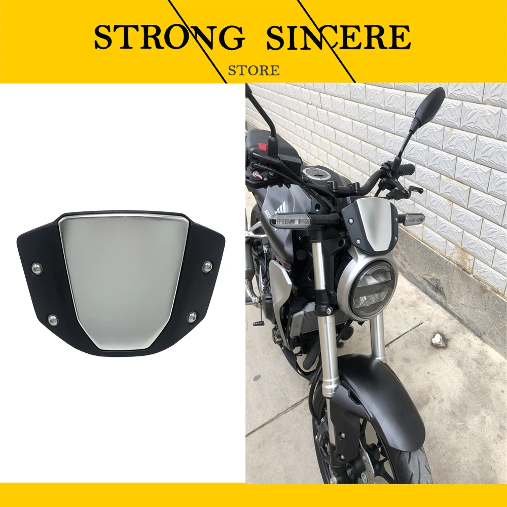 

Алюминиевый ветровой экран для Honda CB650R 2019 CNC, оборудование для гонок, ветровой экран для мотоцикла, передний экран, ветровой отражатель, аксе...