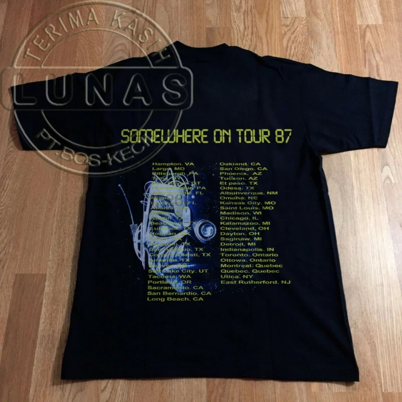 Винтажная футболка с надписью Heavy Metal Where On Tour concert 1987 |