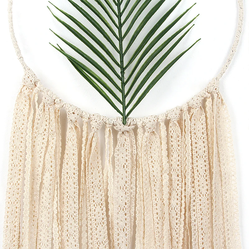 Macrame Hanging Wall Tapestry Catcher Plants Dream Boho Decor artificielle feuilles | Дом и сад