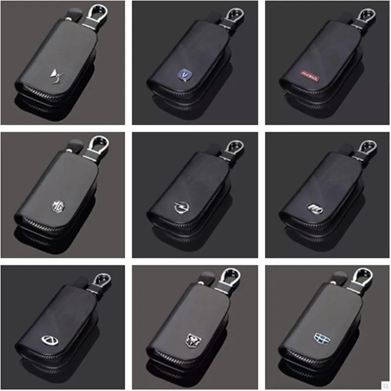

Car Leather Remote Key Case Key Shell For audi bmw mercedes honda toyota mustang ds dodge Land Rover Fiat Peugeot kia Key Packet