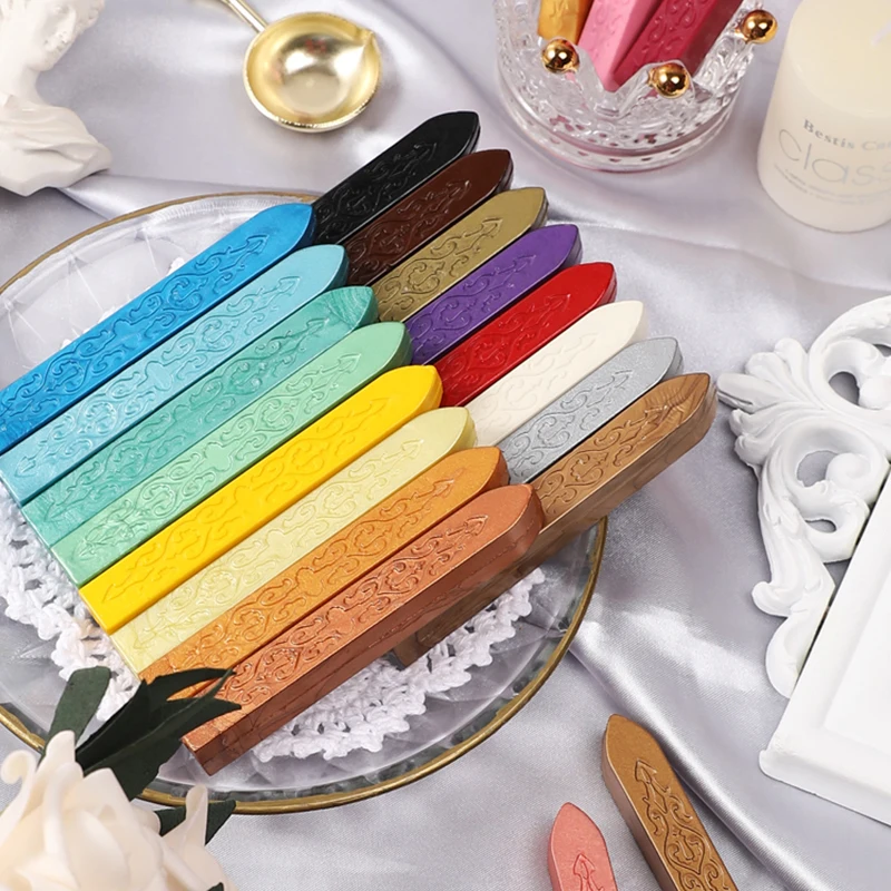 5 шт. восковая печать в стиле ретро штамп приглашения конверт запечатывающая