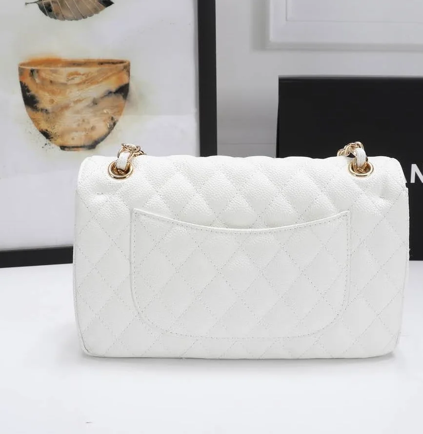 

Women Trending Bags 2021 Luxury Handbags Women Caviar Bags Designer Genuine Shoulder Bag Small Bag
