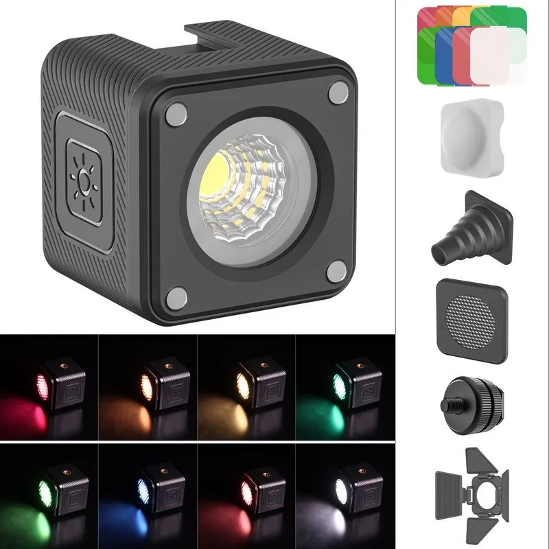 

Ulanzi Leuke Lite L2 Cob Diving Light Mini IP68 Led Video Light With Color Filter Diffuser Honeycomb Photography Fill Light