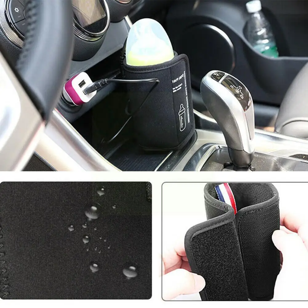 

USB Bottle Warmer Bag Heating Constant Temperature Hot Milk Artifact Portable Smart For Baby Travel Adjustable Milk Warmer H4D7