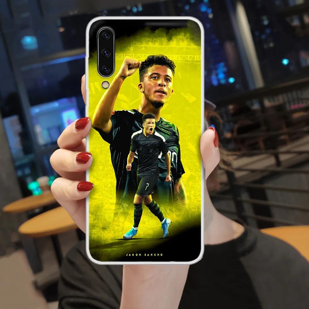 

Jadon Sancho soccer football Phone Case hull For SamSung Galaxy note A 5 7 8 9 20 30 40 50 51 60 70 71 80 2017 18 E transparent