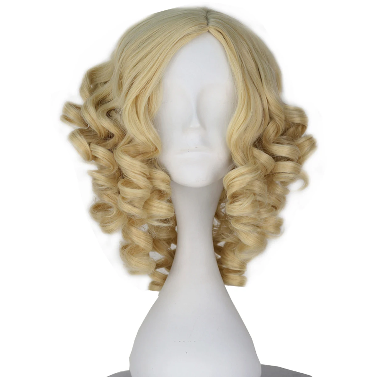 Movies Cinderella Fairy Godmother Women Short Curly Synthetic Hair Heat Resistant Cosplay Wig