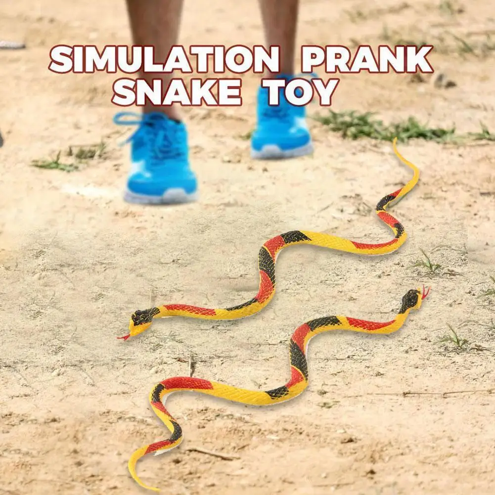 

Children'S Simulation Crawling Wild Animal Model Tricky Constrictor Rattlesnake Model Boa Toy Tricky O1J3