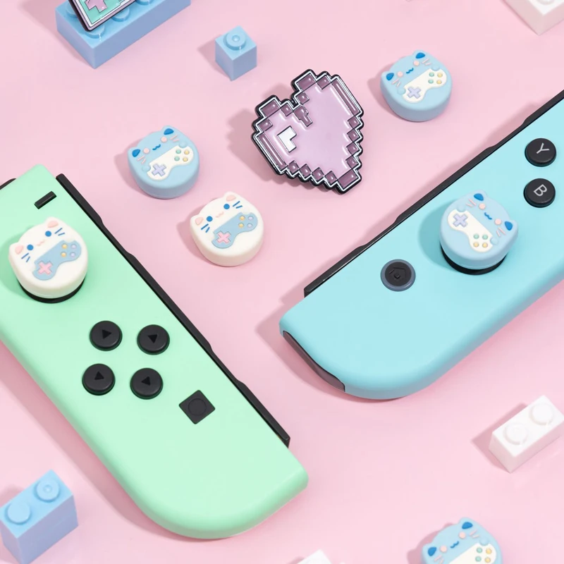 

Game Cat Switch Thumb Grip Cap Silicone Joystick Cover Shell NS Gaming Controller Thumbstick Case For Nintendo Switch Accessorie