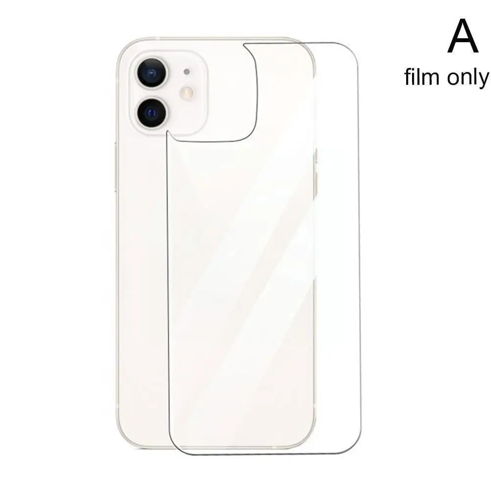

2pcs Tempered Glass Back Film For 13 Pro Max Mini Screen Protector Mobile Phone Transparent Back Film Sticker Access W9i4