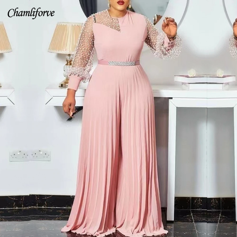 

2021 новый африканский сексуальный модный плиссированный комбинезон Дашики, Африканский приталенный боди с длинным рукавом, женская летняя ...