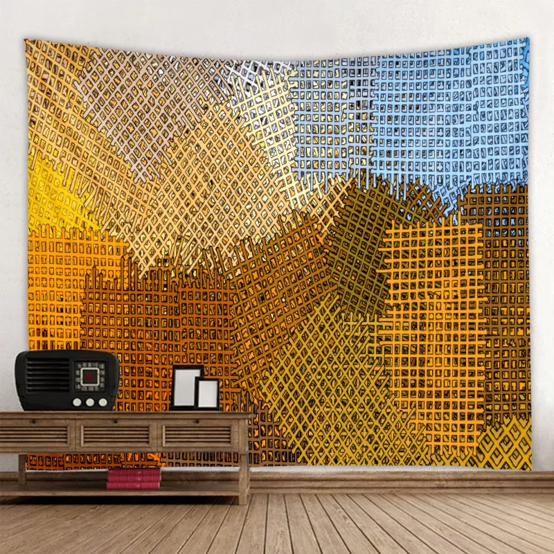 Tenture психоделический гобелен Настенный Ковер одеяло для пикника богемное