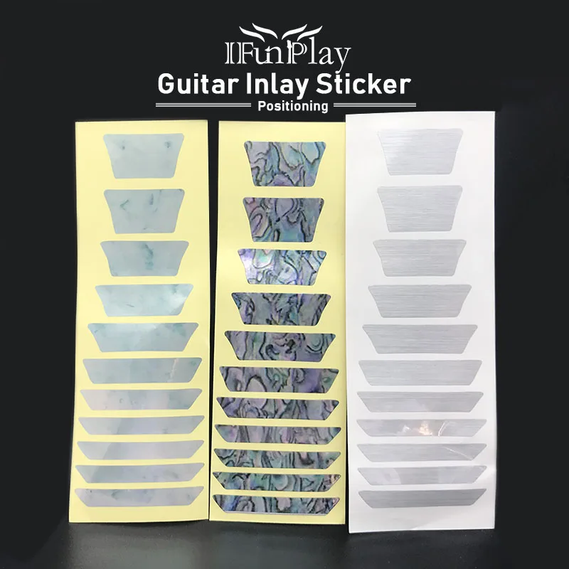 DIY электроакустическая гитара инкрустация Стикеры позиционирования имитация
