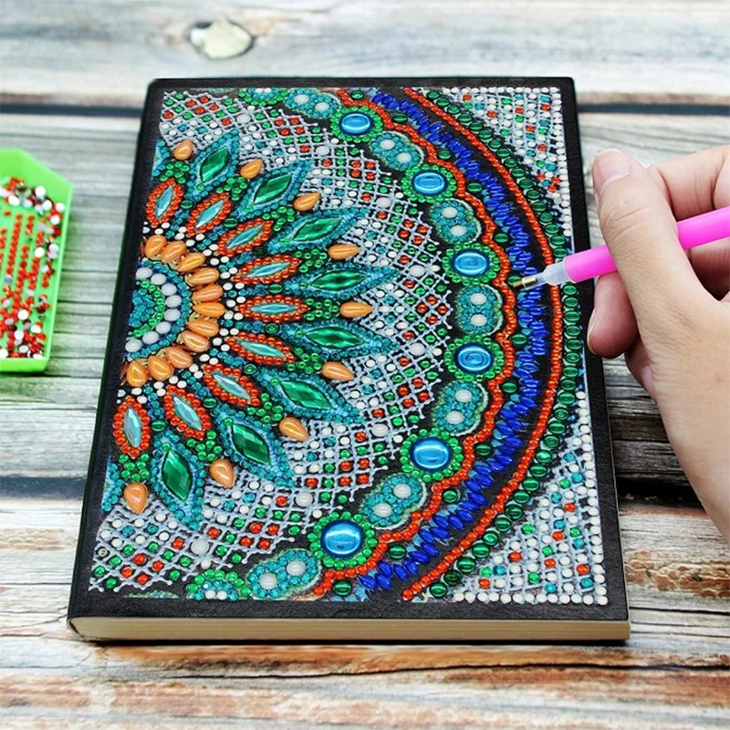 

Алмазная живопись «сделай сам», алмазная живопись 5D особой формы, блокнот Aiary Diary, богемский дневник, альбом для вышивки, альбом для наброско...