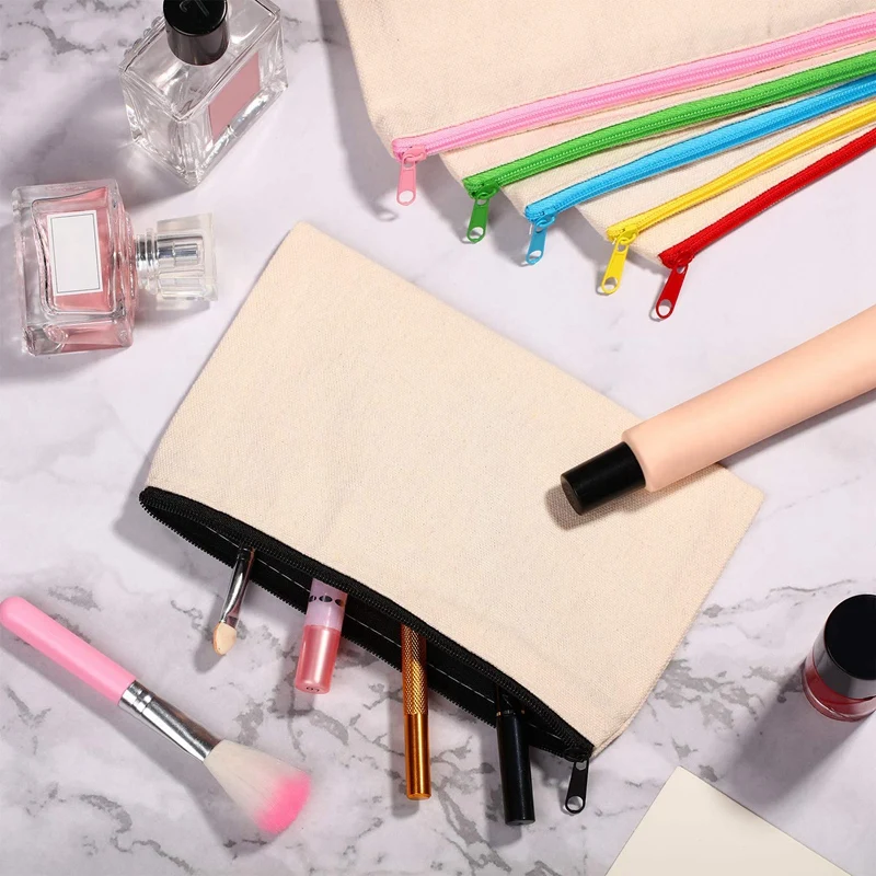 20 штук Холст косметический мешок многофункциональный дорожная косметичка ручка