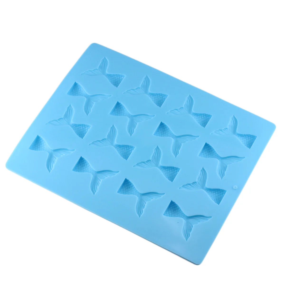 

Jelly Molds Baby Birthday Cupcake Topper Cake 16 Cavities Mermaid Tails Silicone Mold Chocolate Candy Decorating Tools