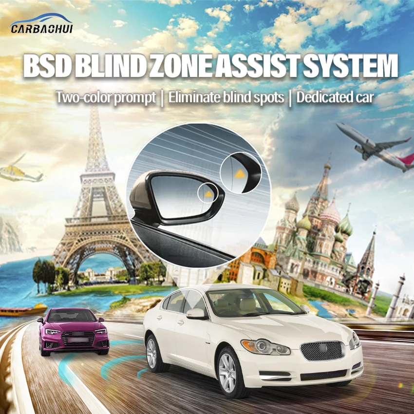 

Millimeter Wave Radar blind spot detection system BSD BSA BSM Monitoring Change Lane Aided Parking For Jaguar XF 2008